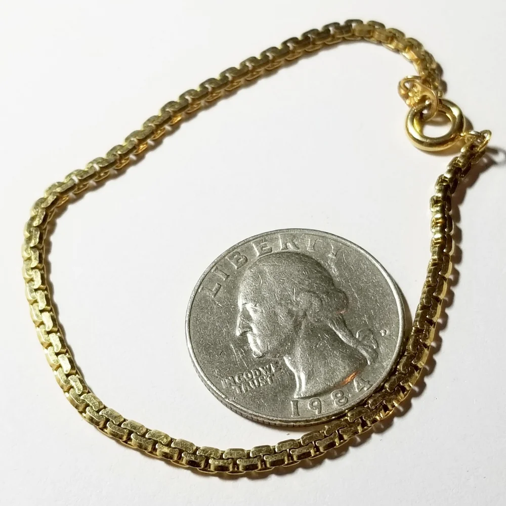 Relisted - Napier gold chain bracelet simple classic design minimalist - Picture 6 of 7
